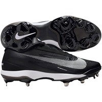 NIKE Mens Diamond Standout Metal Cleats, Black/White