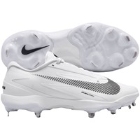 NIKE Mens Diamond Standout Metal Cleats, White/Black