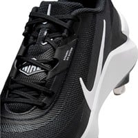 NIKE Mens Diamond Showcase Metal Cleat, Black/White