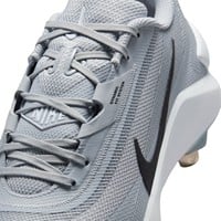 NIKE Mens Diamond Showcase Metal Cleat, Grey/Black