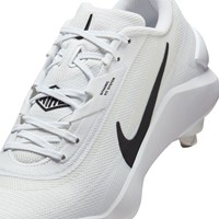 NIKE Mens Diamond Showcase Metal Cleat, White/Black