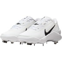 NIKE Mens Diamond Showcase Metal Cleat, White/Black