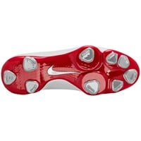 NIKE Mens Diamond Showcase Metal Cleat, White/Red