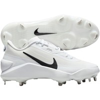 NIKE Mens Diamond Showcase Metal Cleat, White/Black