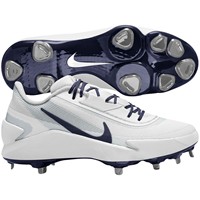 NIKE Mens Diamond Showcase Metal Cleat, White/Navy