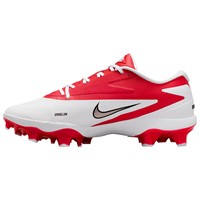 NIKE Mens Diamond Standout MCS Molded Cleat, White/Red