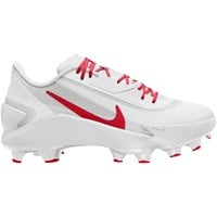 NIKE Mens Diamond Showcase MCS Molded Cleat, White/Red
