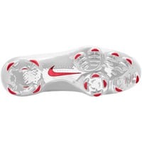 NIKE Mens Diamond Showcase MCS Molded Cleat, White/Red