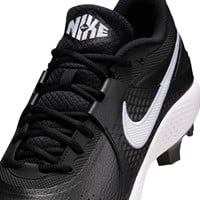NIKE Mens Diamond Gamer MCS Molded Cleat, Black/White