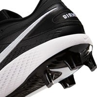 NIKE Mens Diamond Gamer MCS Molded Cleat, Black/White