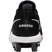 NIKE Mens Diamond Gamer MCS Molded Cleat, Black/White