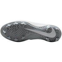 NIKE Mens Diamond Gamer MCS Molded Cleat, Grey/White