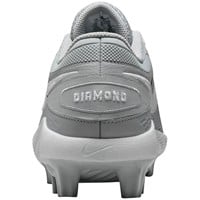 NIKE Mens Diamond Gamer MCS Molded Cleat, Grey/White