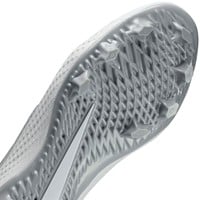 NIKE Mens Diamond Gamer MCS Molded Cleat, Grey/White