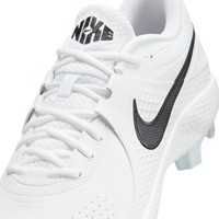 NIKE Mens Diamond Gamer MCS Molded Cleat, White/Black