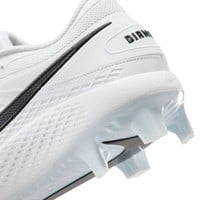 NIKE Mens Diamond Gamer MCS Molded Cleat, White/Black