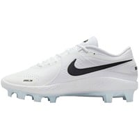 NIKE Mens Diamond Gamer MCS Molded Cleat, White/Black