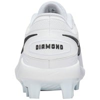 NIKE Mens Diamond Gamer MCS Molded Cleat, White/Black