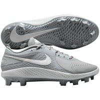 NIKE Mens Diamond Gamer MCS Molded Cleat, Grey/White