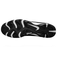 NIKE Mens Diamond Fly Keystone Molded Cleat, Black/White