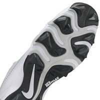 NIKE Mens Diamond Fly Keystone Molded Cleat, White/Black