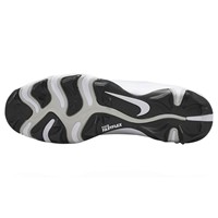 NIKE Mens Diamond Fly Keystone Molded Cleat, White/Black