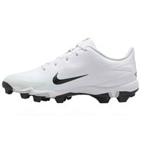 NIKE Mens Diamond Fly Keystone Molded Cleat, White/Black
