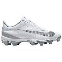 NIKE Mens Diamond Fly Keystone Molded Cleat, White/Grey