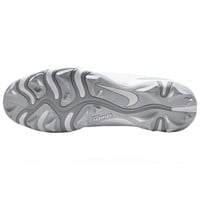 NIKE Mens Diamond Fly Keystone Molded Cleat, White/Grey