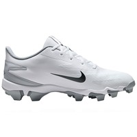 NIKE Mens Diamond Fly Keystone Molded Cleat, White/Grey