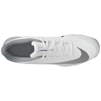 NIKE Mens Diamond Fly Keystone Molded Cleat, White/Grey