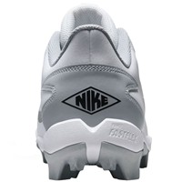 NIKE Mens Diamond Fly Keystone Molded Cleat, White/Grey