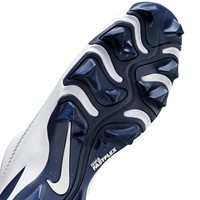 NIKE Mens Diamond Fly Keystone Molded Cleat, White/Navy