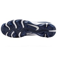 NIKE Mens Diamond Fly Keystone Molded Cleat, White/Navy