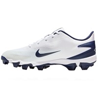 NIKE Mens Diamond Fly Keystone Molded Cleat, White/Navy