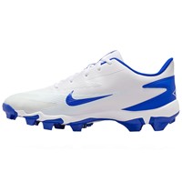 NIKE Mens Diamond Fly Keystone Molded Cleat, White/Royal