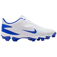 NIKE Mens Diamond Fly Keystone Molded Cleat, White/Royal