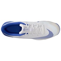 NIKE Mens Diamond Fly Keystone Molded Cleat, White/Royal