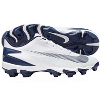 NIKE Mens Diamond Fly Keystone Molded Cleat, White/Navy