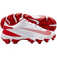 NIKE Mens Diamond Fly Keystone Molded Cleat, White/Red