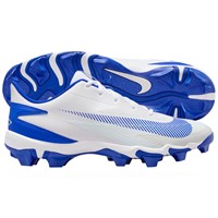 NIKE Mens Diamond Fly Keystone Molded Cleat, White/Royal
