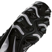 NIKE Youth Diamond Clutch Molded Cleat, Black/White