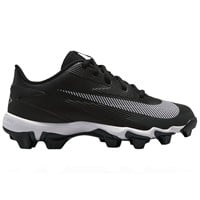 NIKE Youth Diamond Clutch Molded Cleat, Black/White