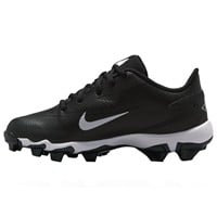 NIKE Youth Diamond Clutch Molded Cleat, Black/White