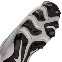 NIKE Youth Diamond Clutch Molded Cleat, White/Black