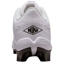 NIKE Youth Diamond Clutch Molded Cleat, White/Black