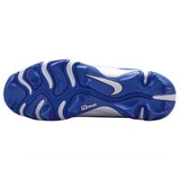 NIKE Youth Diamond Clutch Molded Cleat, White/Royal