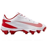NIKE Youth Diamond Clutch Molded Cleat, White/Red