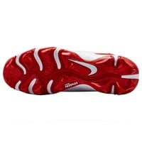 NIKE Youth Diamond Clutch Molded Cleat, White/Red
