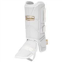 Franklin Youth PRT Leg Guard, White/Gold